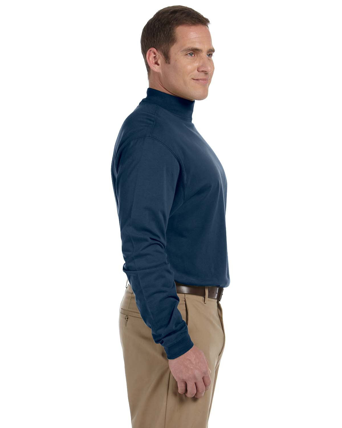 Download Mens Sueded Cotton Jersey Mock Turtleneck at Big and Tall ...