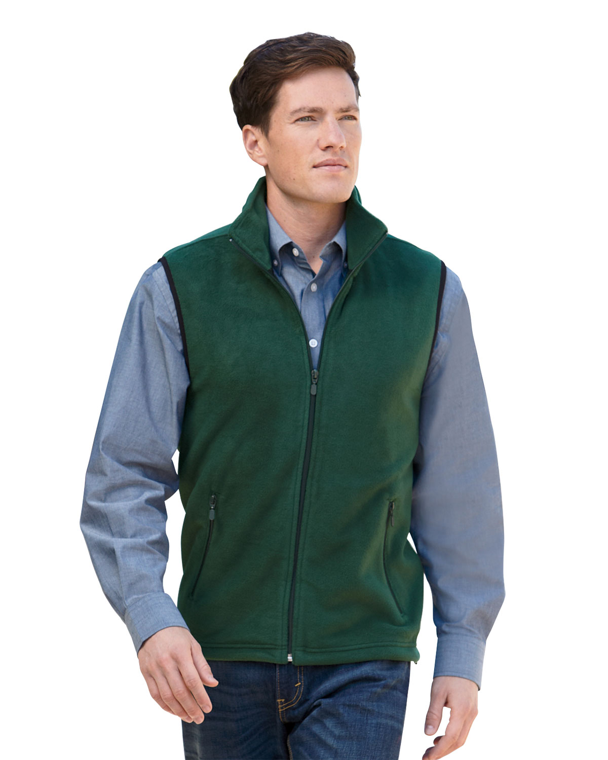 Mens Big Size 8 Oz Fleece Vest at Big and Tall Apparel Store