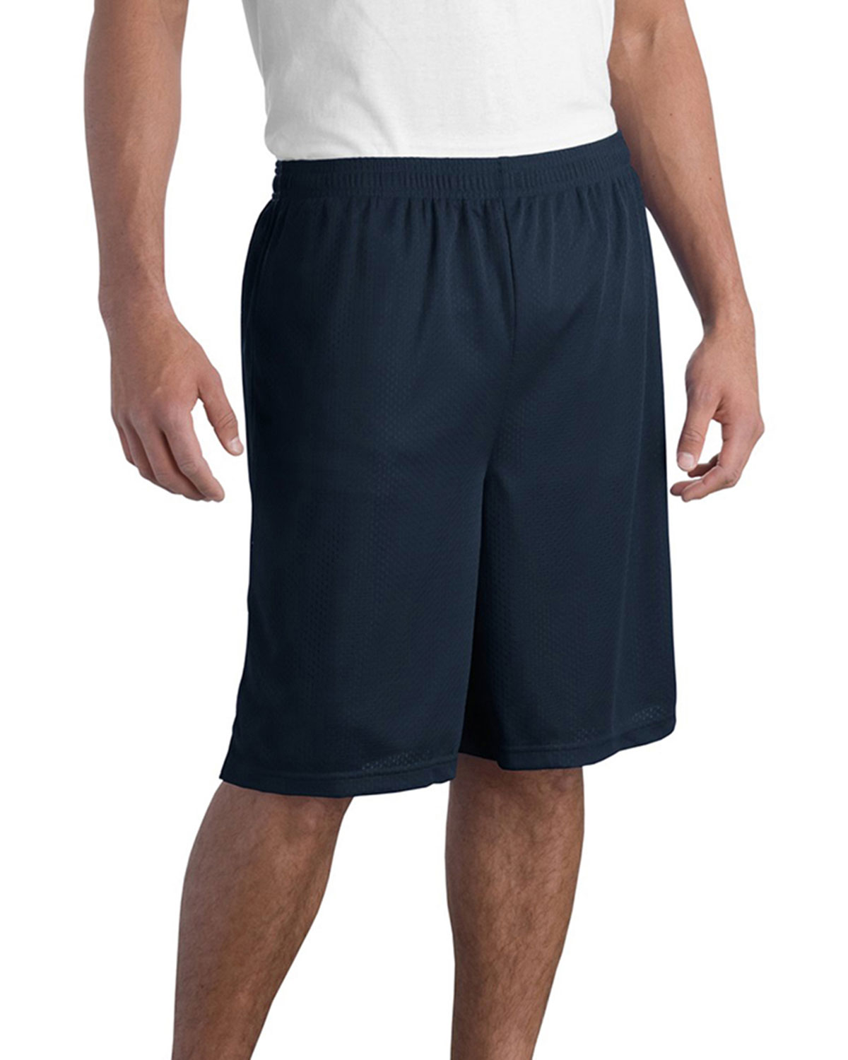 Sport-Tek Long Mesh Shorts at Big and Tall Apparel Store