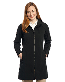 Port Authority L306 Women Long Textured Hooded Soft Shell Jacket